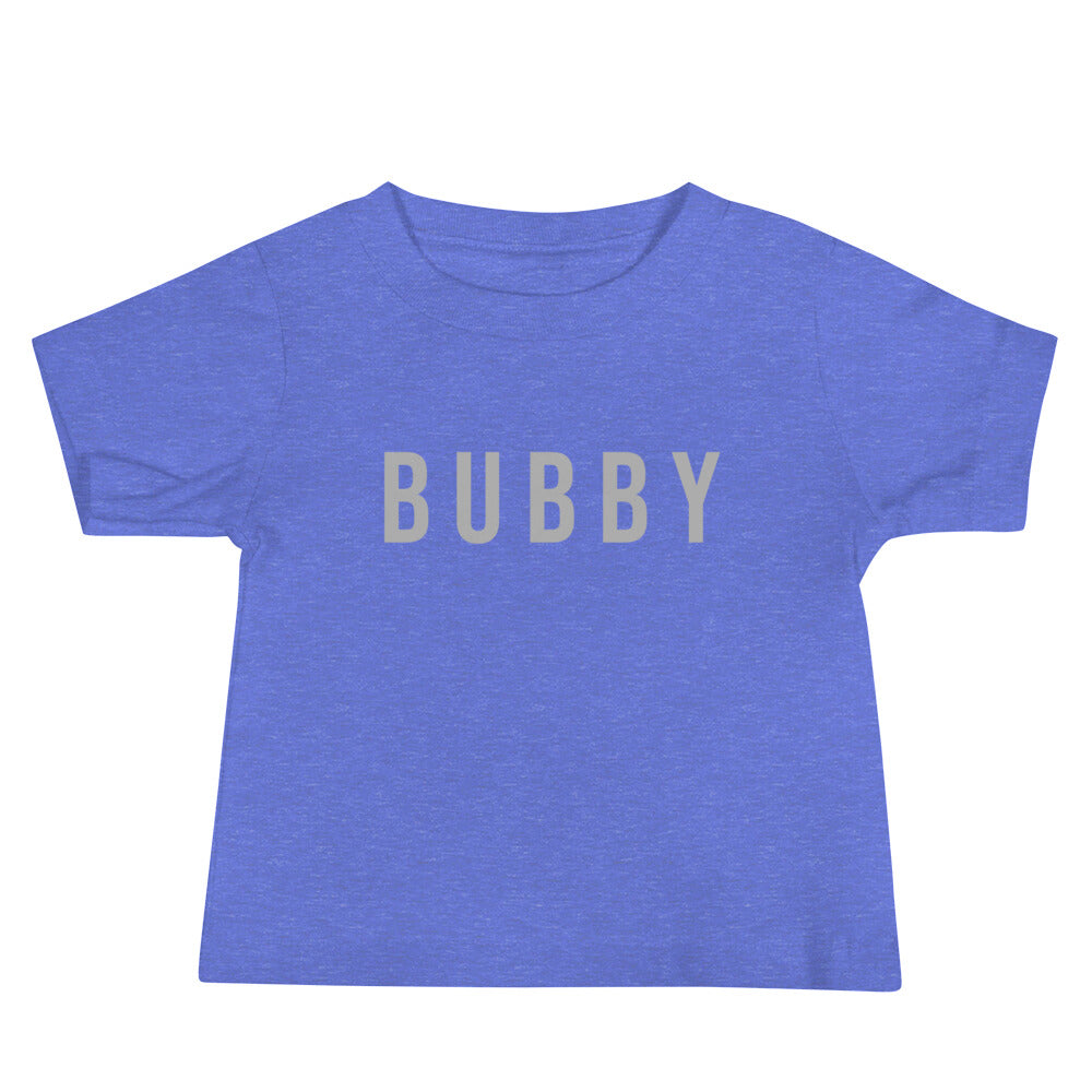 Baby Bubby Tee Heather Columbia Blue