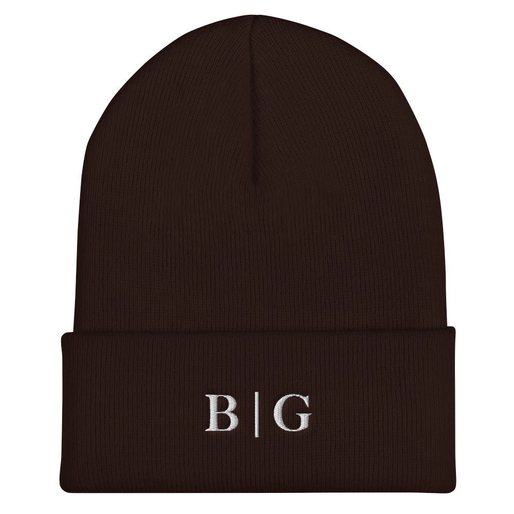 B | G Cuffed Beanie Brown