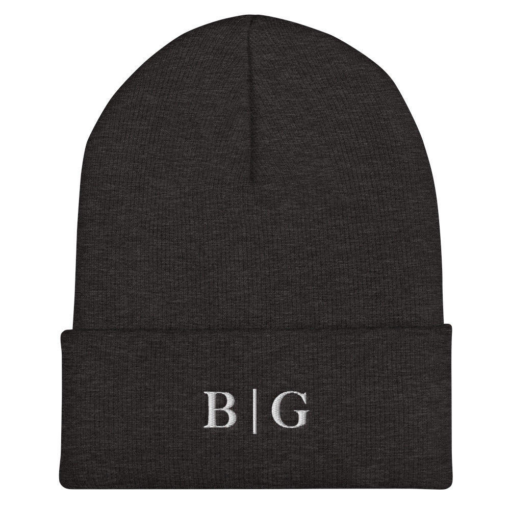B | G Cuffed Beanie Dark Grey