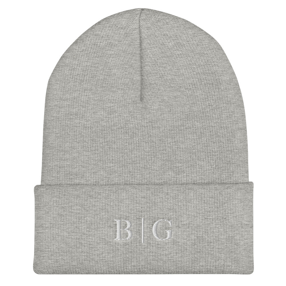 B | G Cuffed Beanie Heather Grey