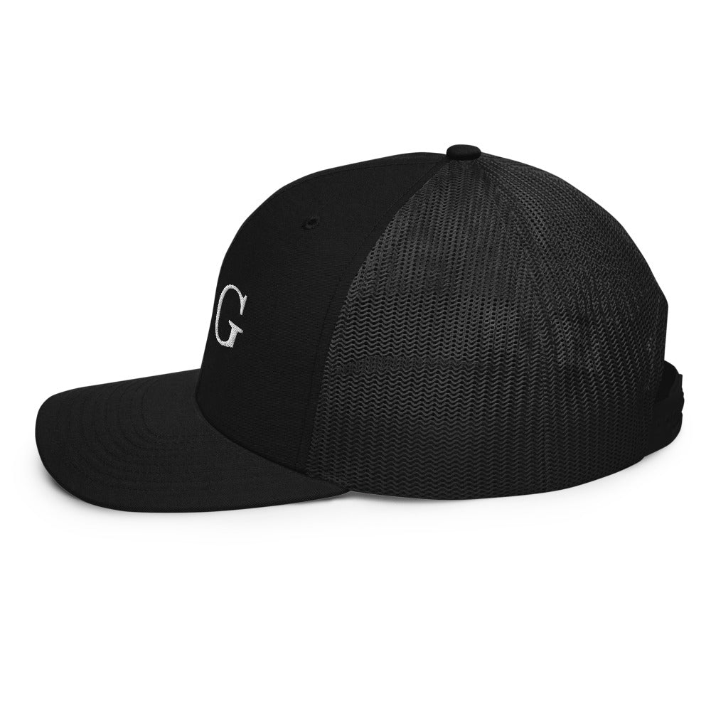 B | G Trucker Hat Black