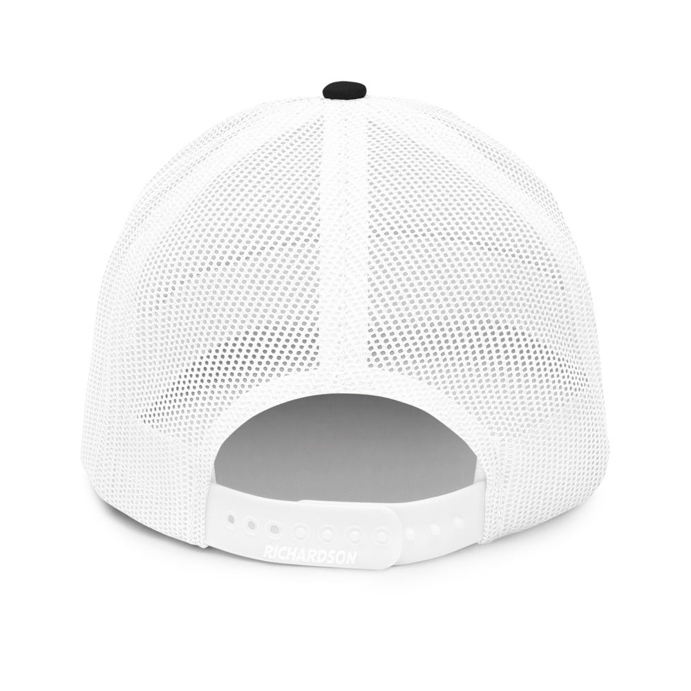 B | G Trucker Hat Black White