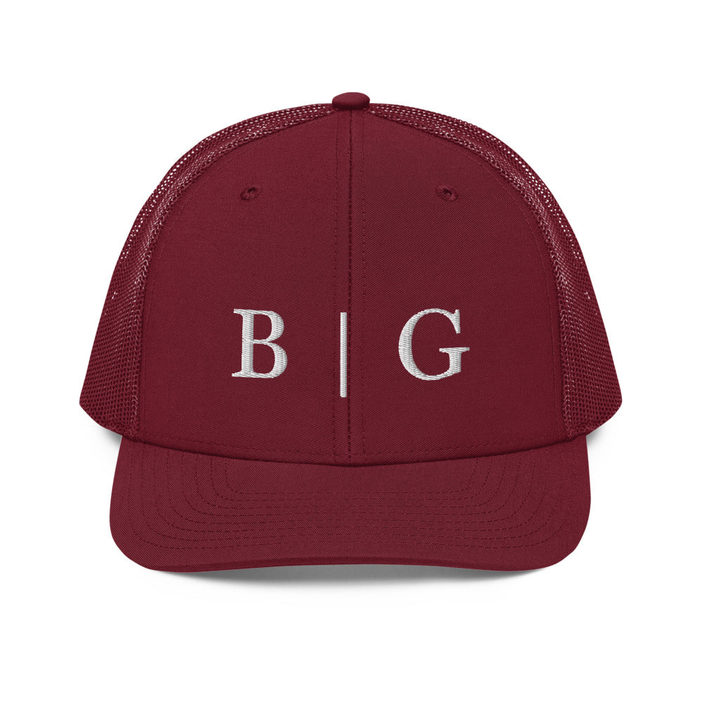 B | G Trucker Hat Cardinal
