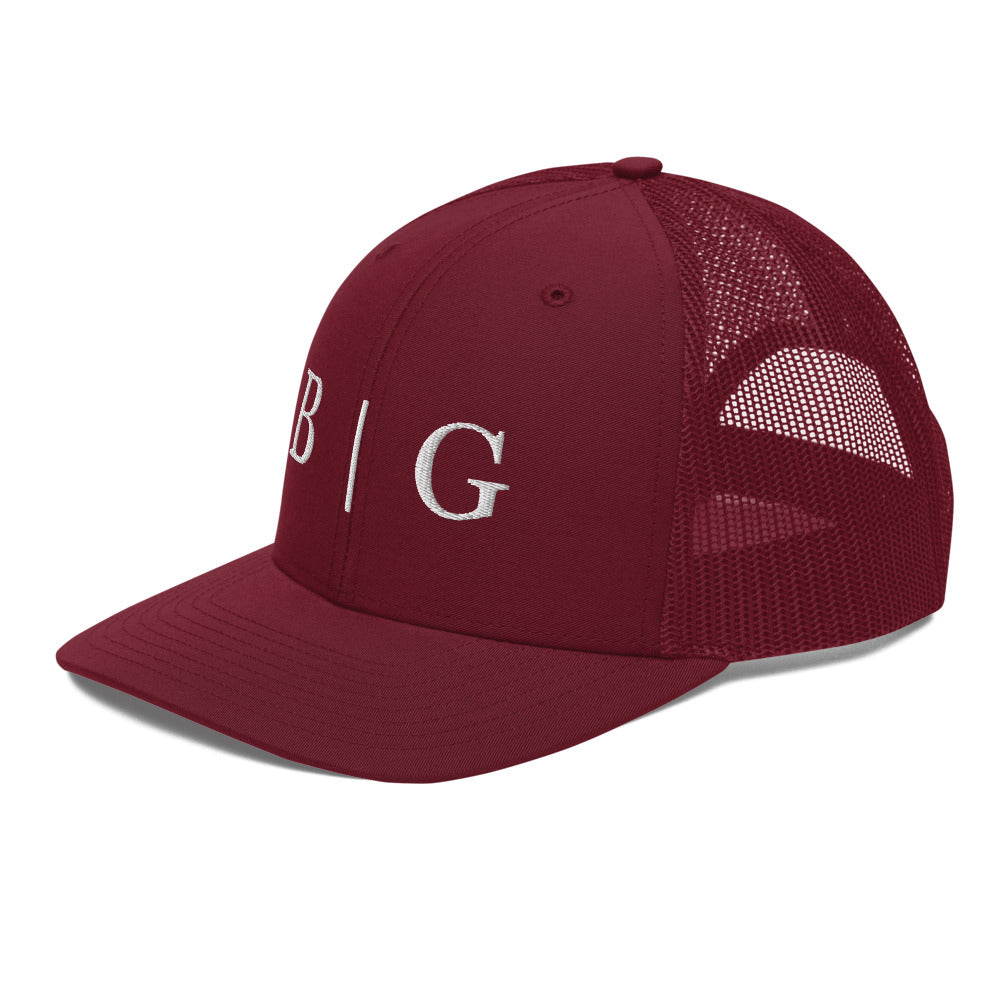 B | G Trucker Hat Cardinal