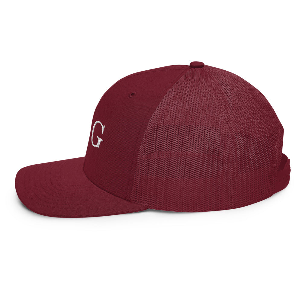 B | G Trucker Hat Cardinal