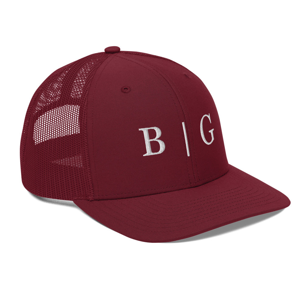 B | G Trucker Hat Cardinal