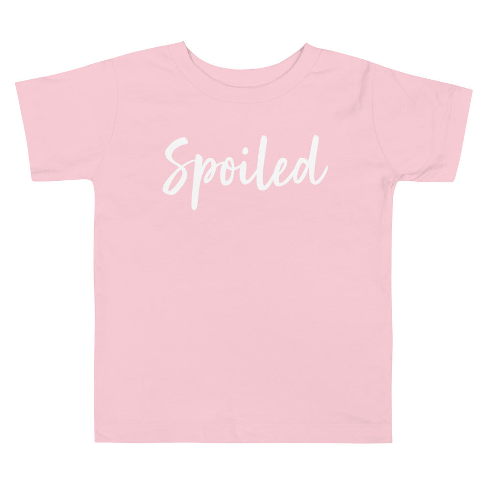 Spoiled Toddler Tee Pink