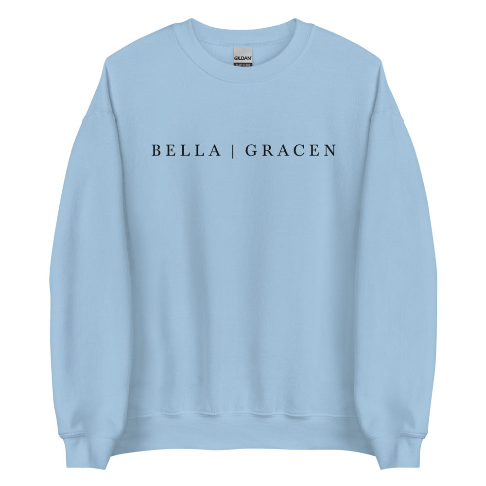 BELLA | GRACEN Crew Neck Sweater Light Blue