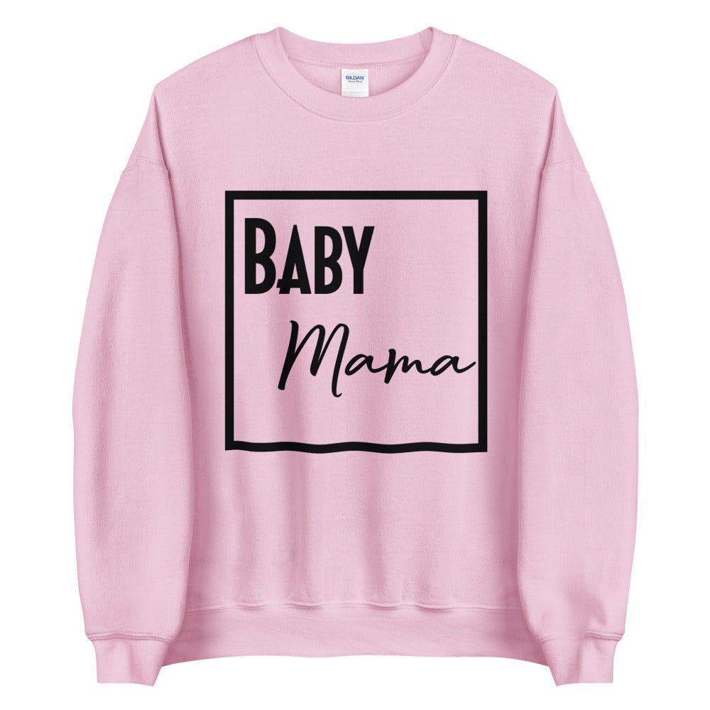 Baby Mama Crew Neck Sweater Light Pink