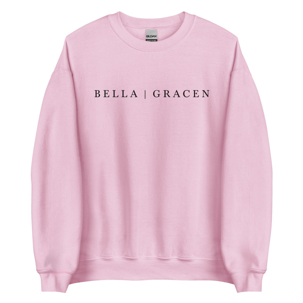 BELLA | GRACEN Crew Neck Sweater Light Pink
