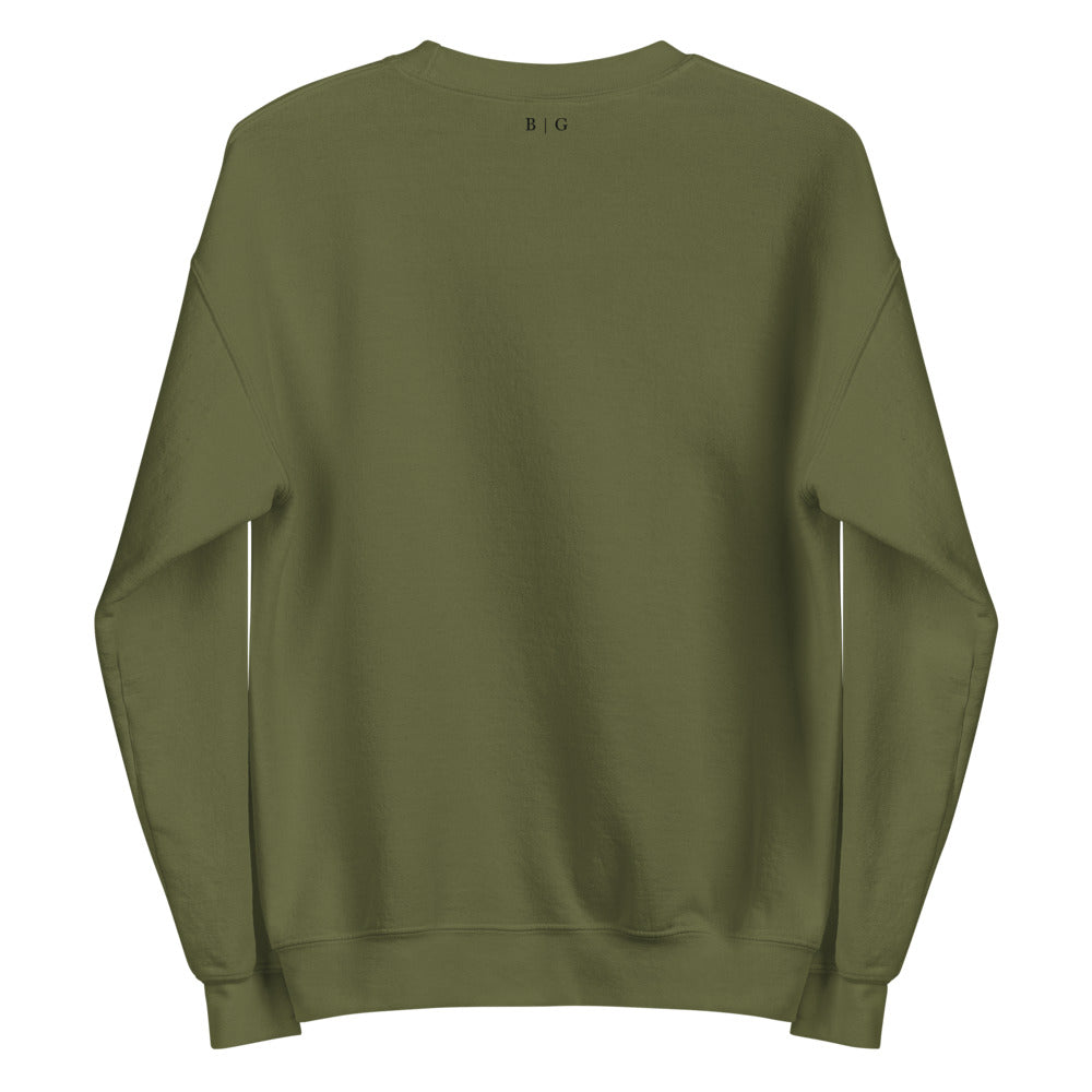BELLA | GRACEN Crew Neck Sweater Military Green