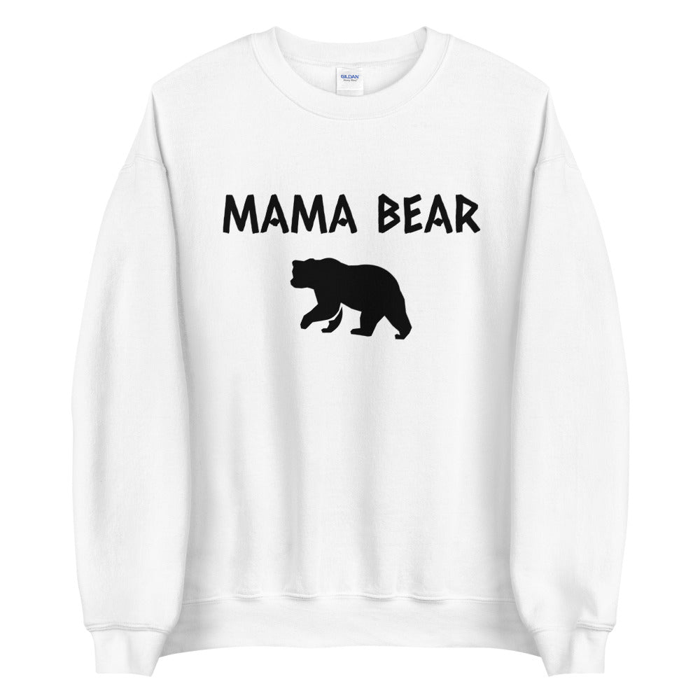 Mama Bear Crew Neck Sweater White