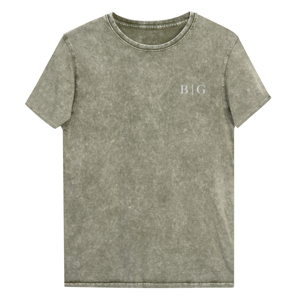 B | G Denim T-Shirt Army Green