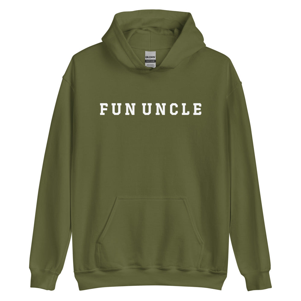 Fun Uncle Hoodie Military Green