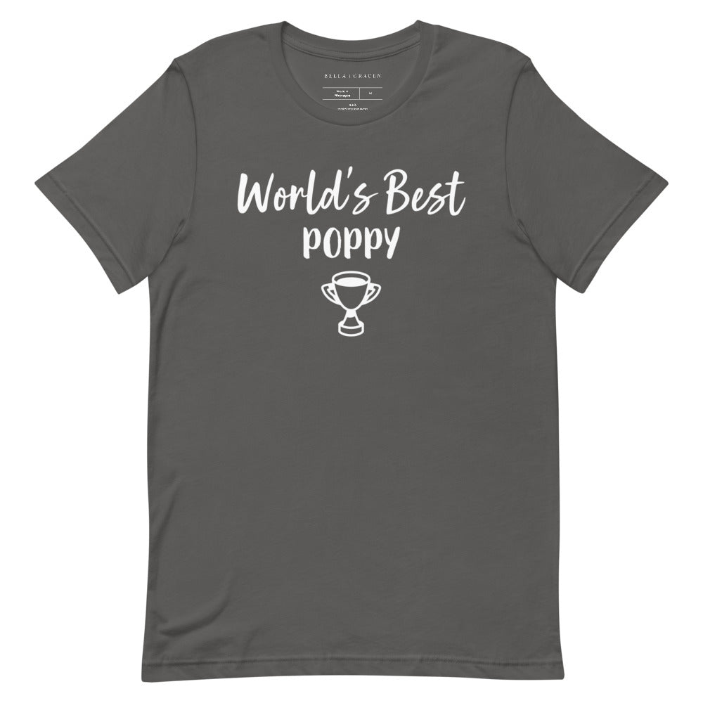 World's Best Poppy T-Shirt Asphalt