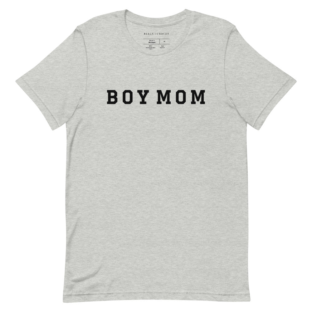 Boy Mom T-Shirt Athletic Heather