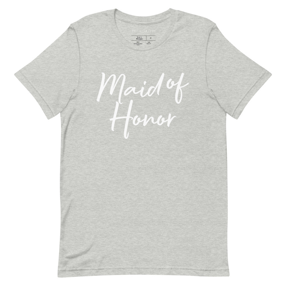 Maid of Honor T-Shirt Athletic Heather