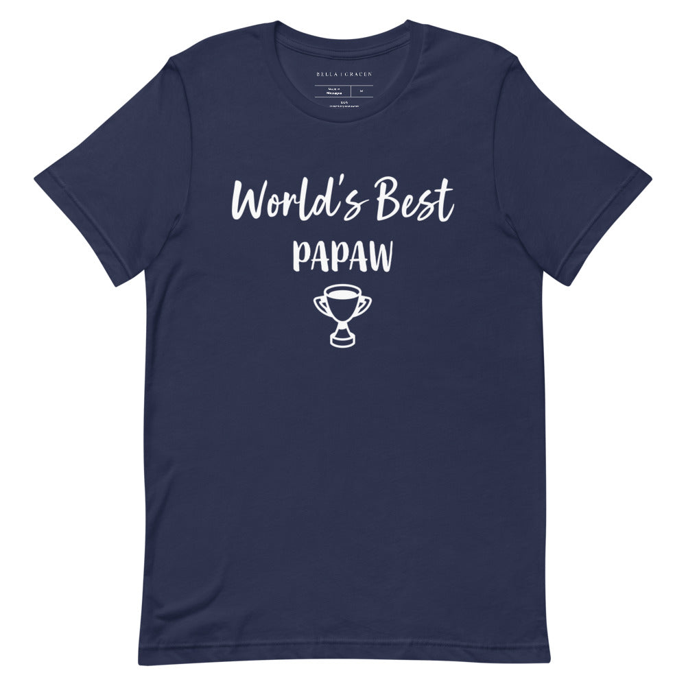 World's Best Papaw T-Shirt Navy