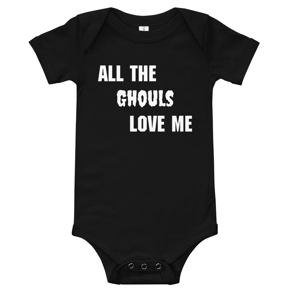 Ghouls Love Me Baby One Piece Black