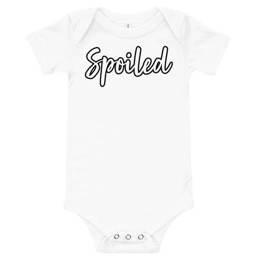 Spoiled Baby One Piece White