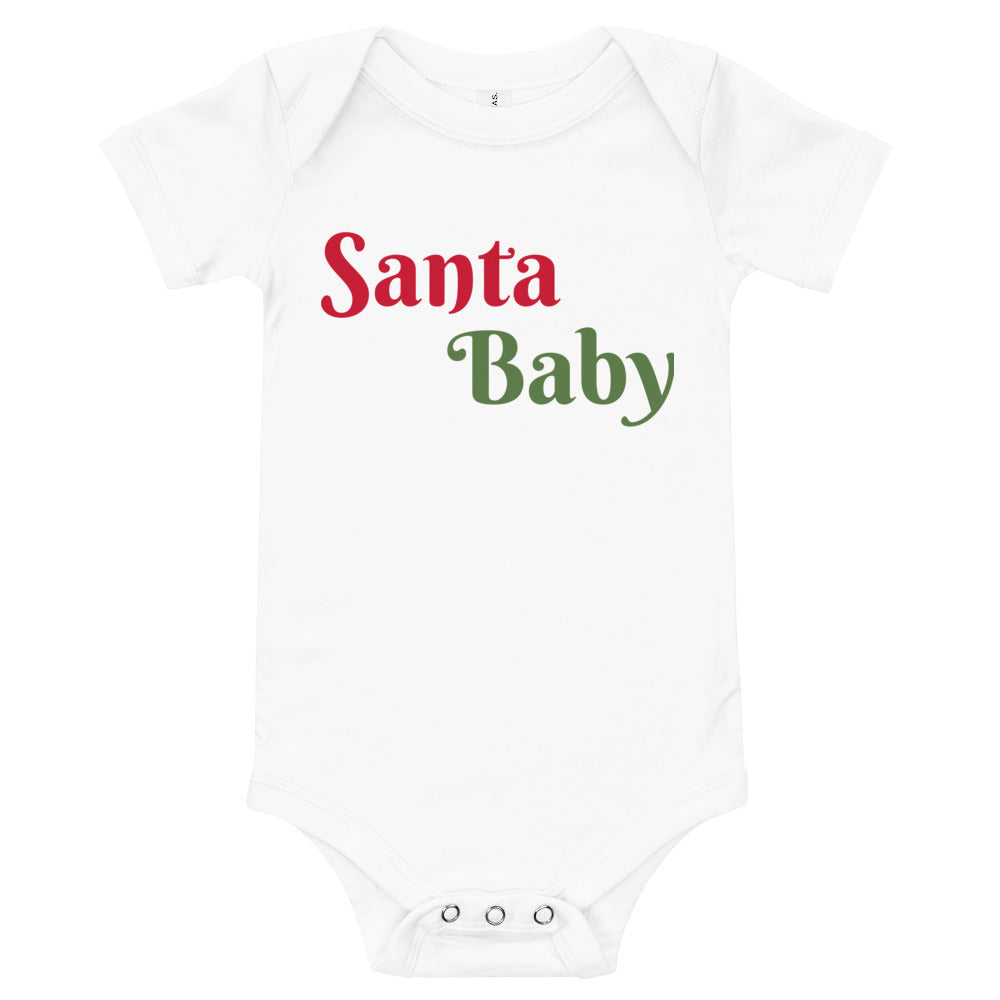 Santa Baby One Piece White