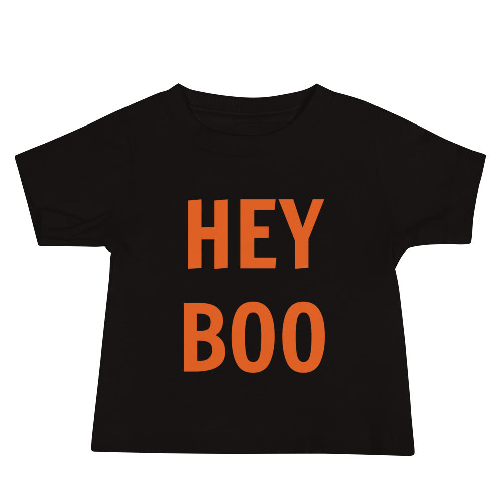 Hey Boo Baby Tee Black