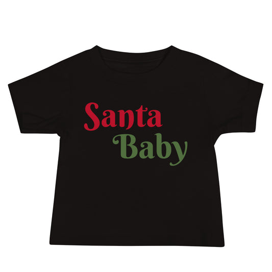 Santa Baby Tee (Baby) Black