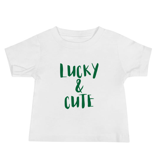 Baby Lucky & Cute Tee White