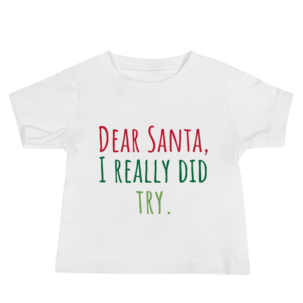 Dear Santa Baby Tee White