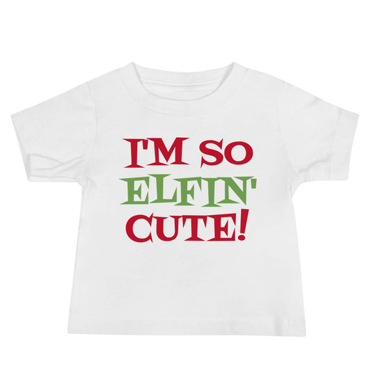 So Elfin' Cute Baby Tee White