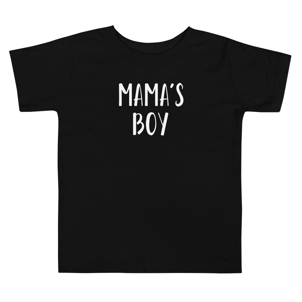 Mama's Boy Toddler Tee Black