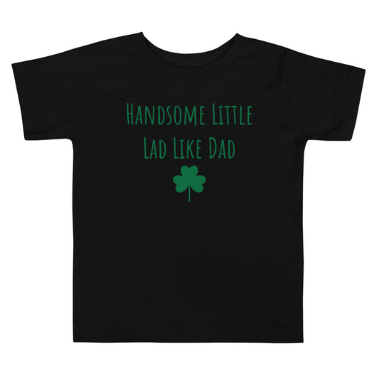 Handsome Little Lad Toddler Tee Black