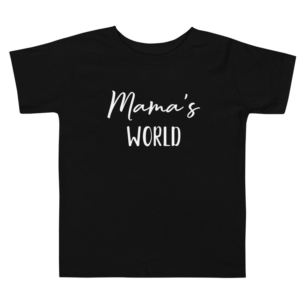 Mama's World Toddler Tee Black