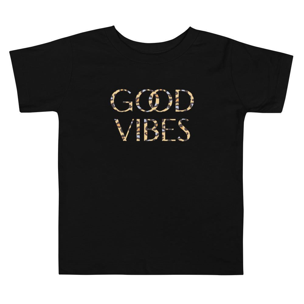 Good Vibes Toddler Tee Black