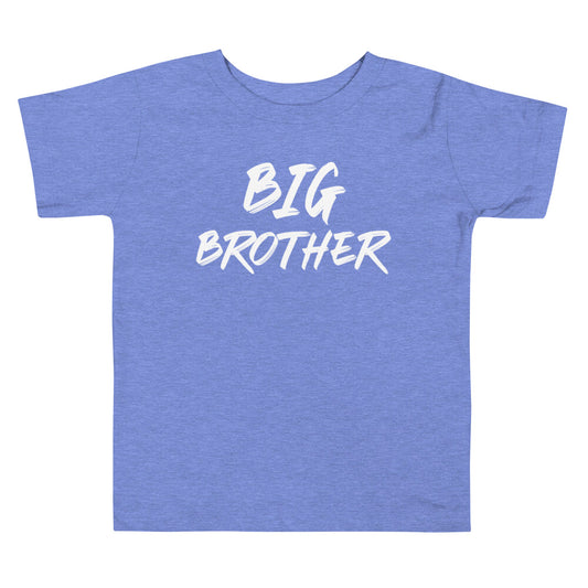 Big Brother Toddler Tee Heather Columbia Blue