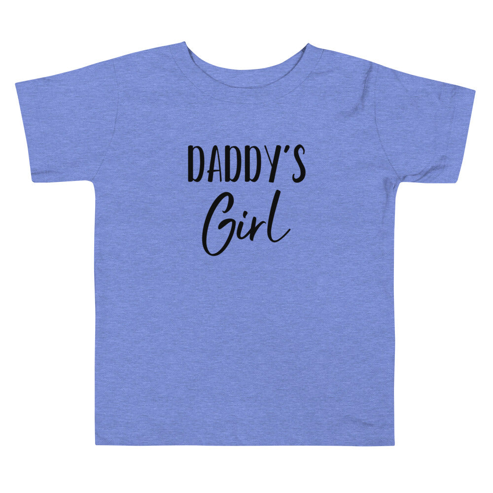 Daddy's Girl Toddler Tee Heather Columbia Blue