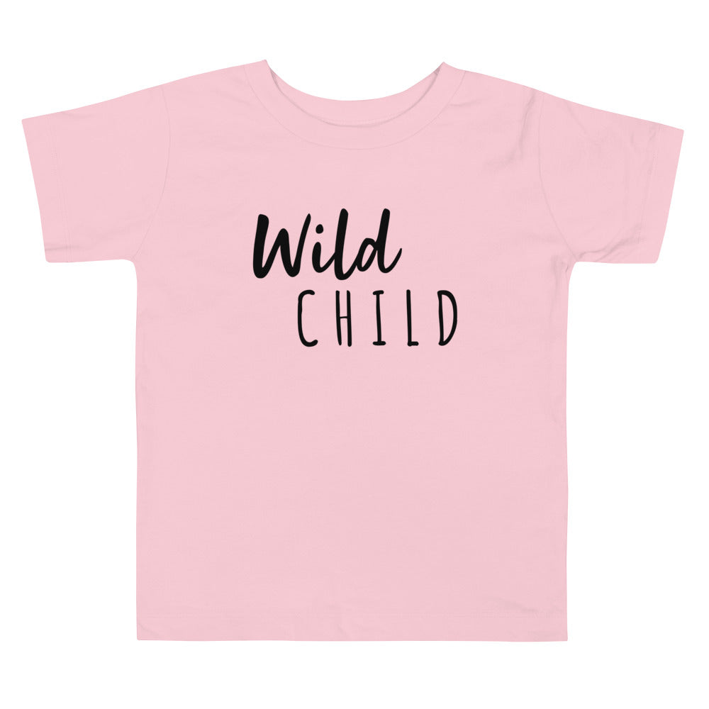 Wild Child Toddler Tee Pink