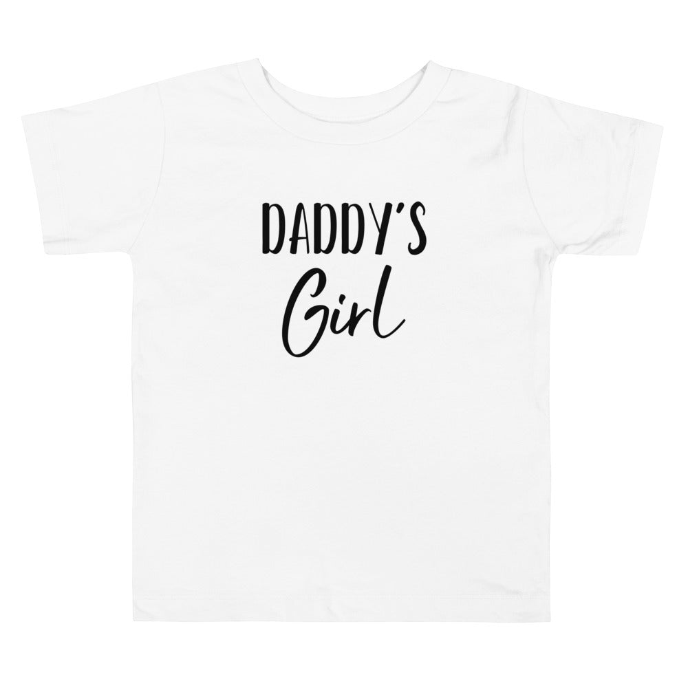 Daddy's Girl Toddler Tee White