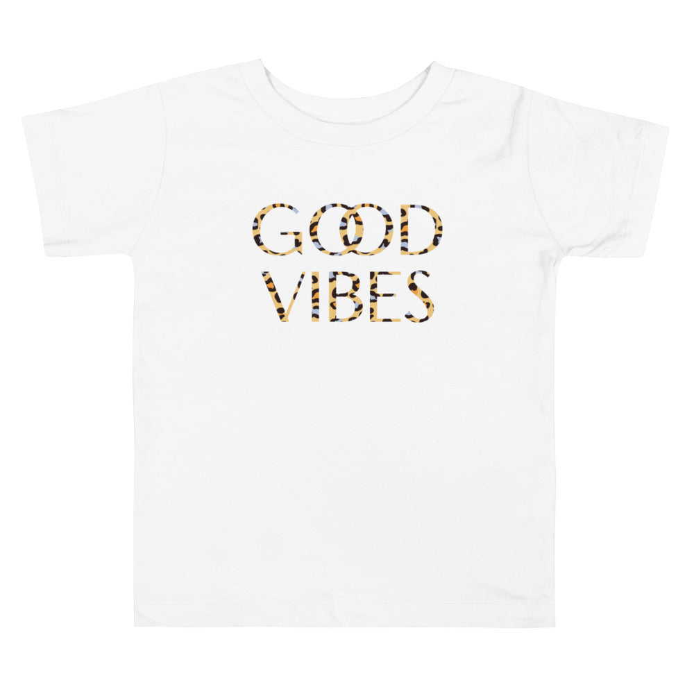 Good Vibes Toddler Tee White