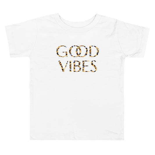 Good Vibes Toddler Tee White