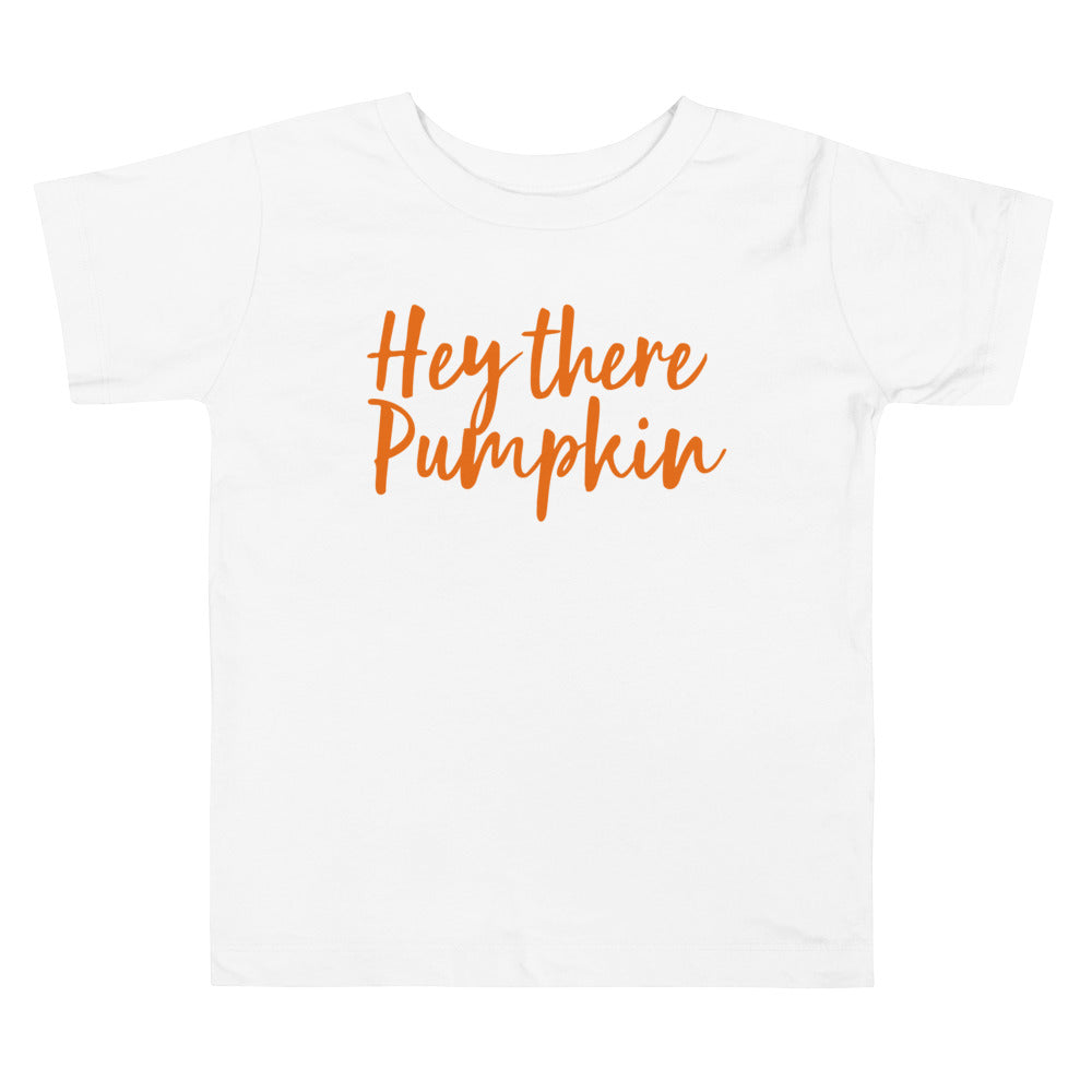 Hey There Pumpkin Toddler Tee White