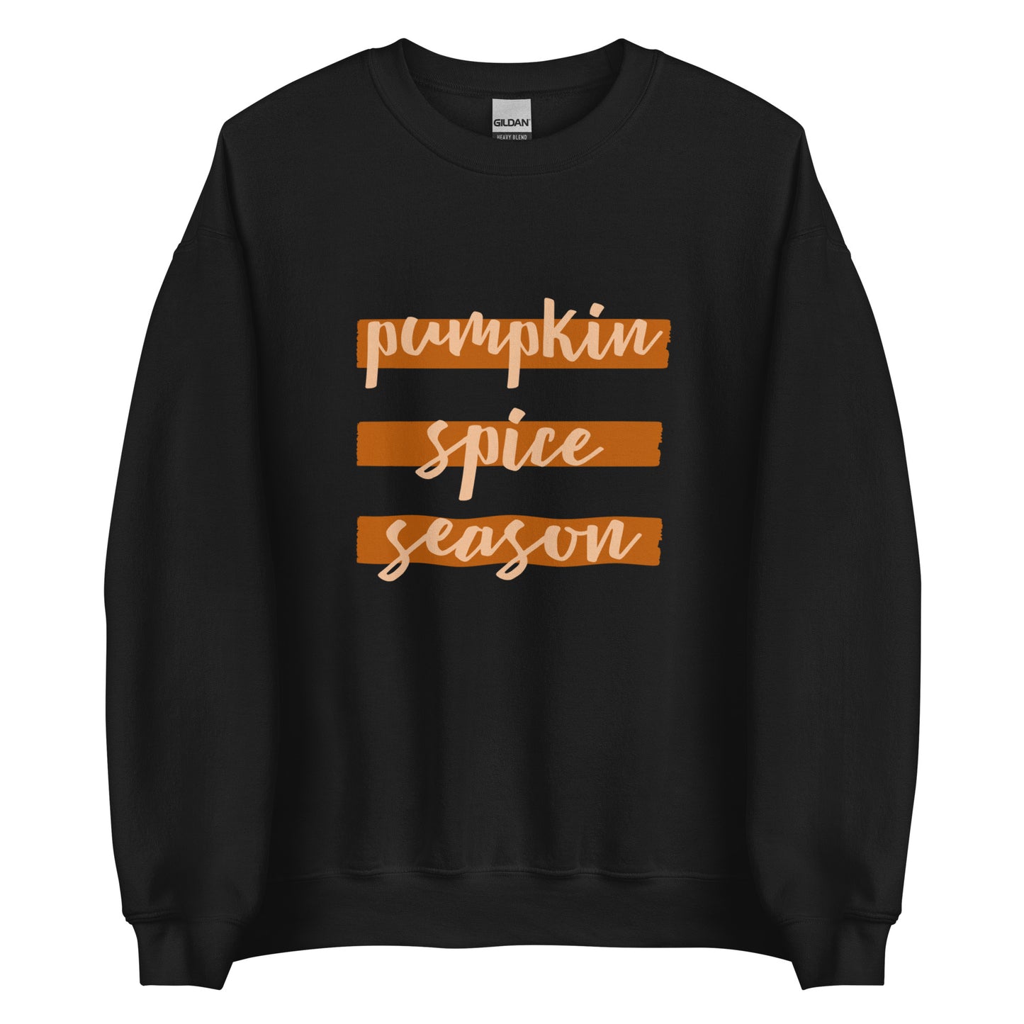 Pumpkin Spice Season Crew Neck Sweater Black