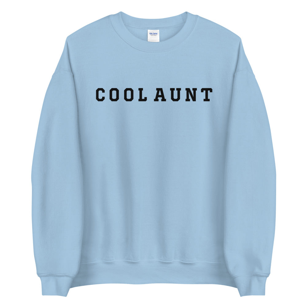 Cool Aunt Crew Neck Sweater Light Blue