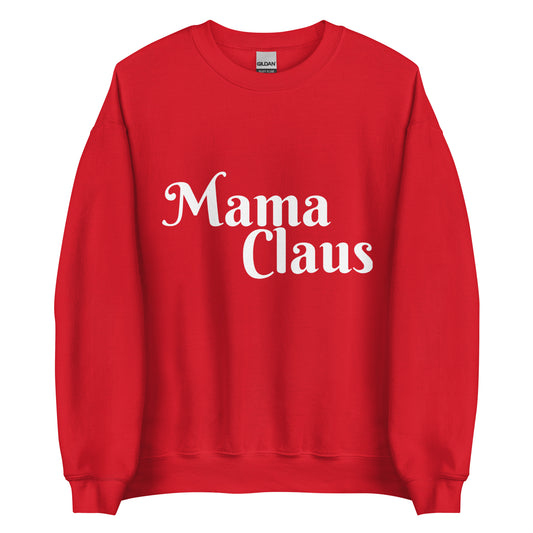 Mama Claus Crew Neck Sweater Red