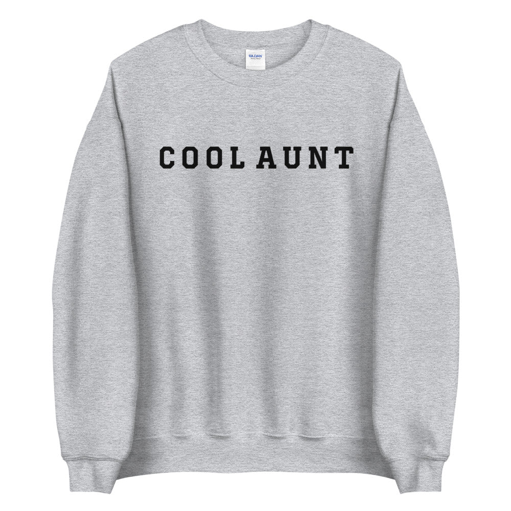 Cool Aunt Crew Neck Sweater Sport Grey