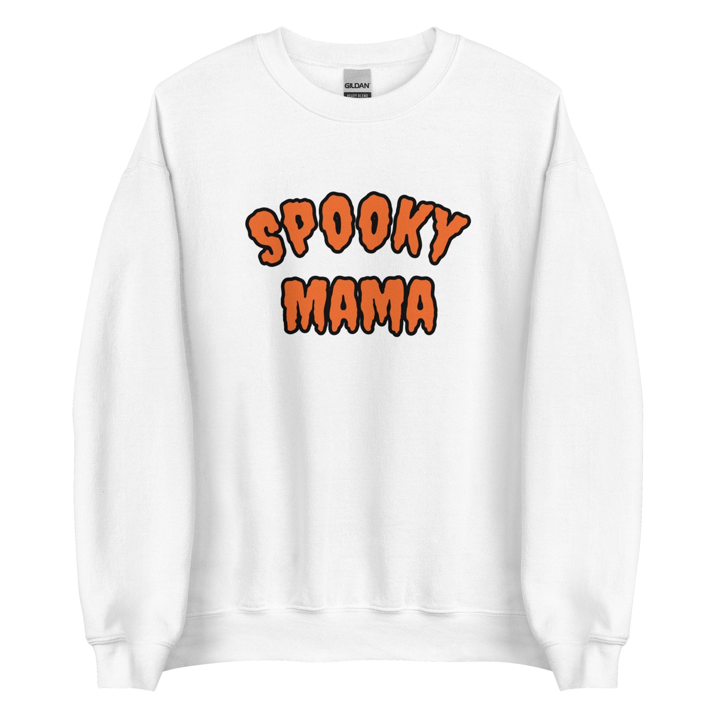 Spooky Mama Crew Neck Sweater White