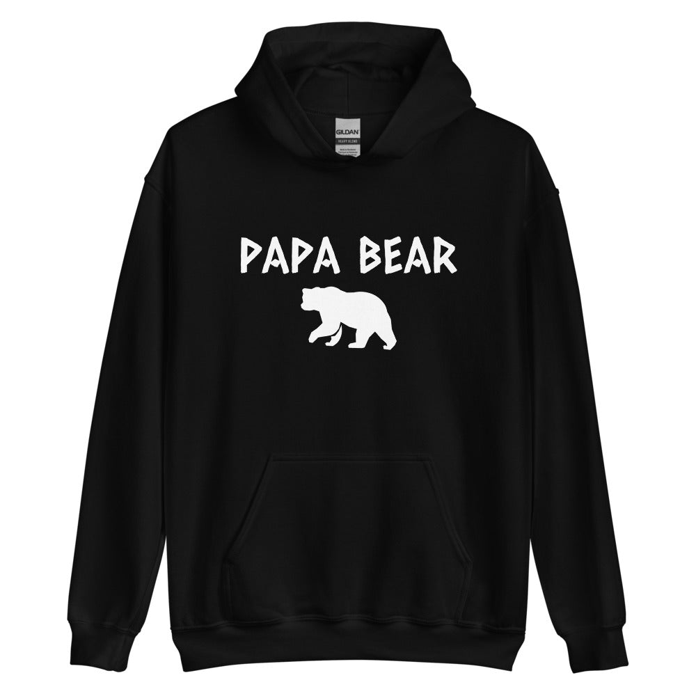 Papa Bear Hoodie Black