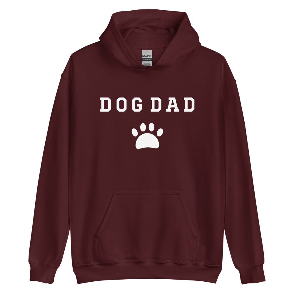 Dog Dad Hoodie Maroon