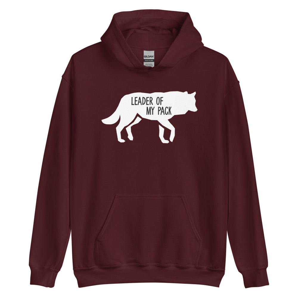 Leader of my Pack Hoodie Maroon