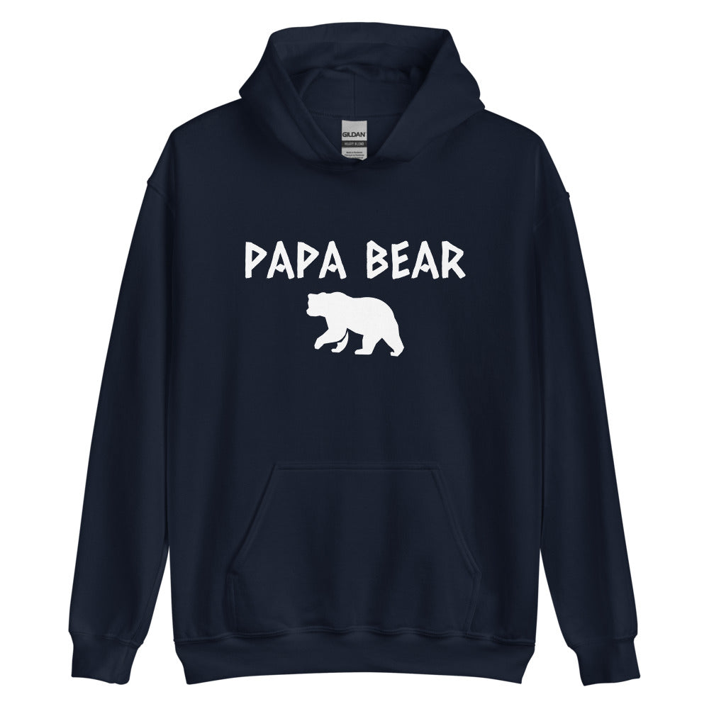 Papa Bear Hoodie Navy